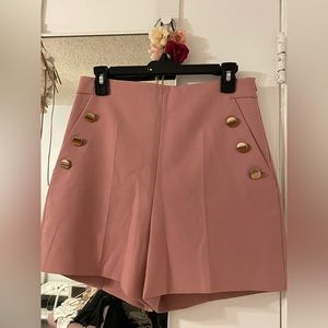 NWOT Zara Pink High Wasted Shorts